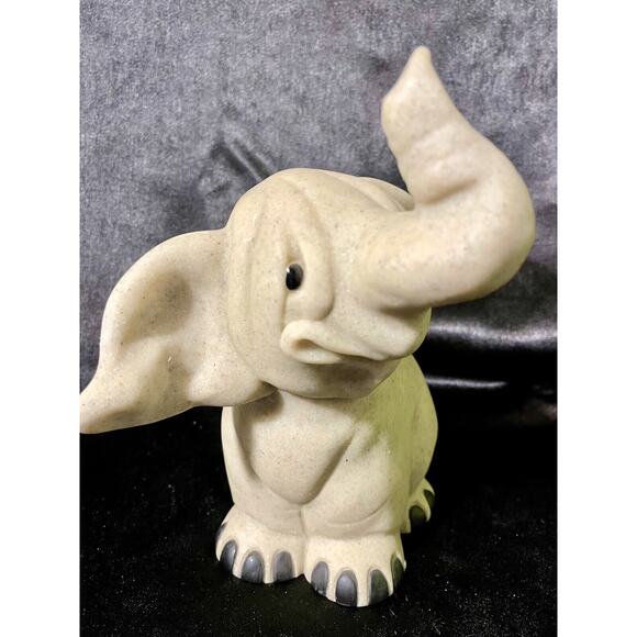 Vintage Elephant Figurine Second Nature Designs Quarry Critters Ellie Elephant - Picture 2 of 8